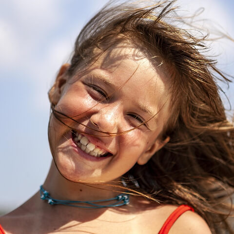 Girl with great hair