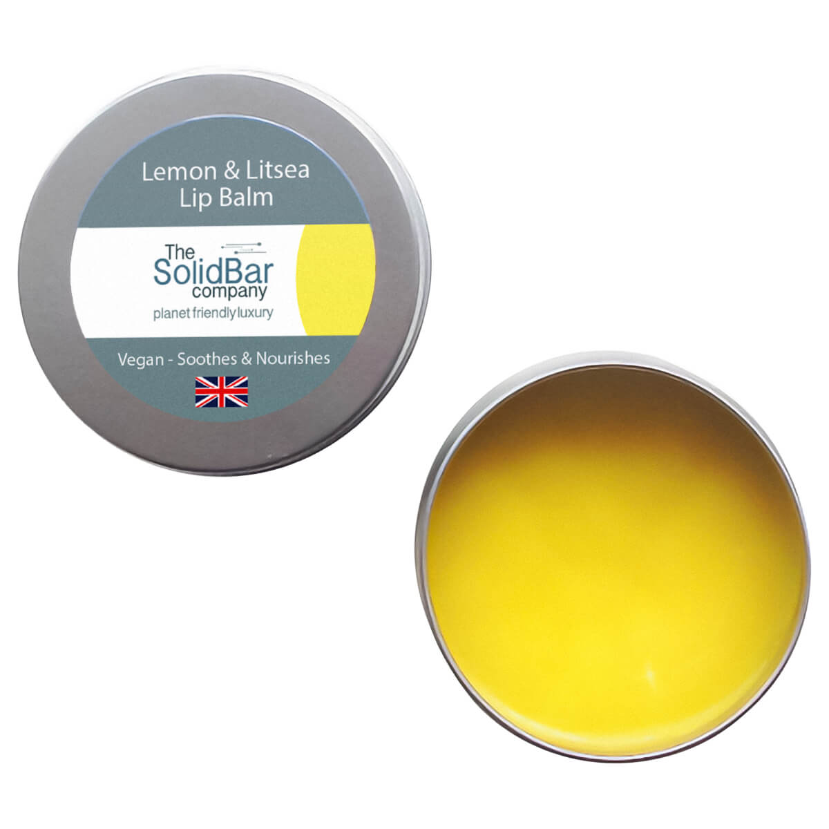 Lemon Litsea Lip Balm top and bottom