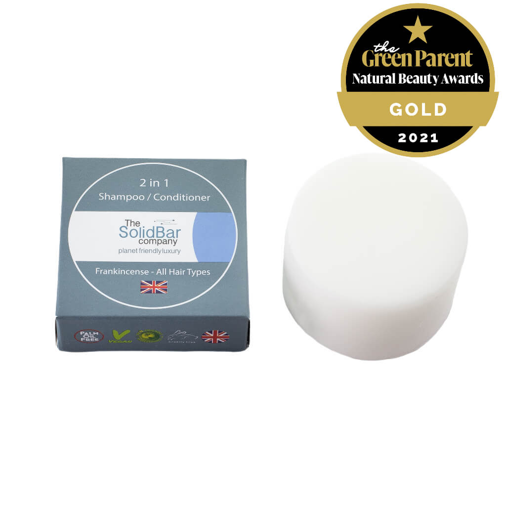 Frankincense 2 in 1 shampoo conditioner bar - gold award