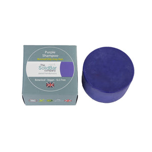 Purple Shampoo bar for normal or oily silver or grey hair